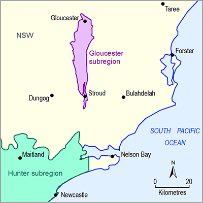 Gloucester subregion Thumbnail of the Gloucester subregion